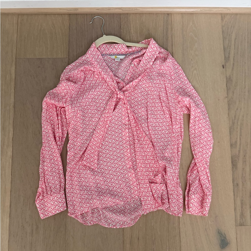 Boden dora tie neck blouse